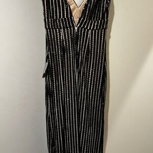 Nordstrom Black and White Sheath Maxi Dress